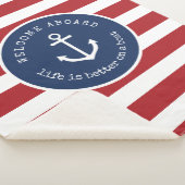 人生航海のはボートの毛布の上で良い大規模 シェルパブランケット (3/4)