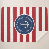 人生航海のはボートの毛布の上で良い大規模 シェルパブランケット (正面(横))