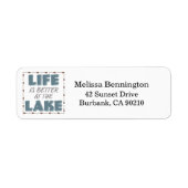 人生航海のは湖の引用文で良い ラベル (正面)