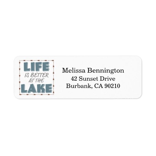 人生航海のは湖の引用文で良い ラベル (正面)