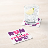 人生走を受け入れる スクエアペーパーコースター (インサイチュ)