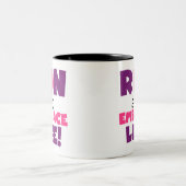 人生走を受け入れる ツートーンマグカップ (中央)