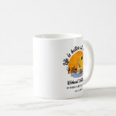 人生退職したは湖の魚釣りギフトで良い コーヒーマグカップ (正面右)