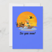 人生退職したは湖の魚釣り漫画で良い 招待状 (裏面)