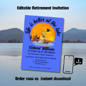 人生退職したは湖の魚釣り漫画で良い 招待状