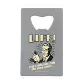 人生：ビデオゲームの悪い置き場 クレジットカード栓抜き (正面)