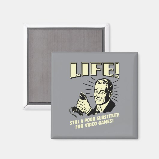 人生:ビデオゲームの悪い置き場 マグネット (正面/裏面)