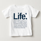 人生* ベビーTシャツ (正面)