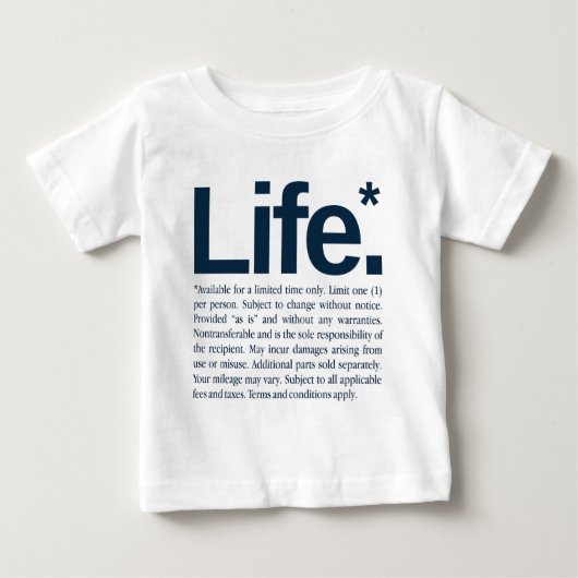 人生* ベビーTシャツ (正面)