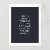 人生 ポストカード (正面)