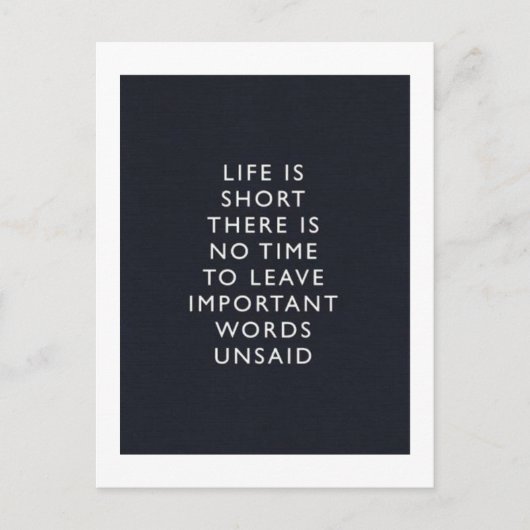 人生 ポストカード (正面)