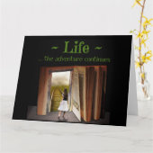 人生、冒険は続く カード (黄色い花)