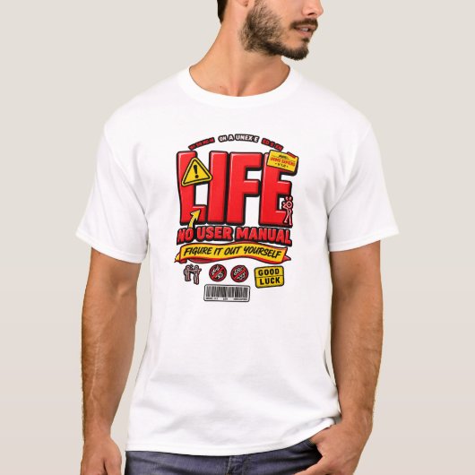 人生:取扱説明書はありません Tシャツ (正面)