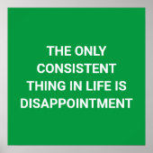 人生：唯一の失望おもしろい- ポスター (正面)