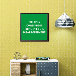 人生：唯一の失望おもしろい- ポスター