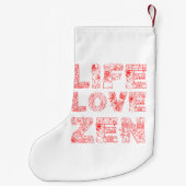 人生、愛、禅 スモールクリスマスストッキング (裏面)