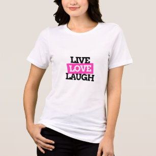 人生、愛、笑顔 トライブレンドTシャツ