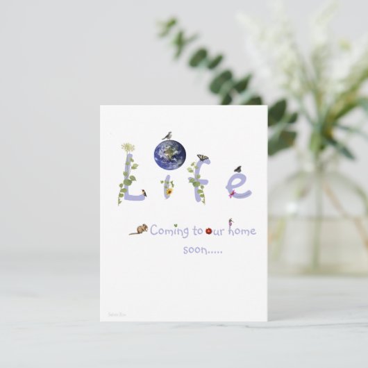 人生:来家に近い赤ちゃんシャワー招待状 招待状 (スタンド正面)