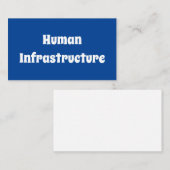 人的インフラ 名刺 (正面/裏面)