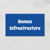 人的インフラ 名刺 (正面)