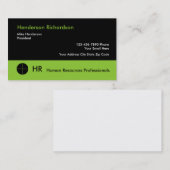 人的資源のプロフェッショナル 名刺 (正面/裏面)