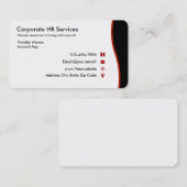 人的資源の名刺 名刺 (正面/裏面)
