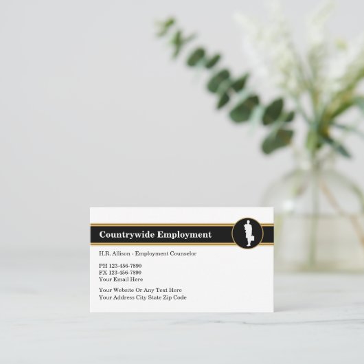 人的資源の名刺 名刺 (スタンド正面)