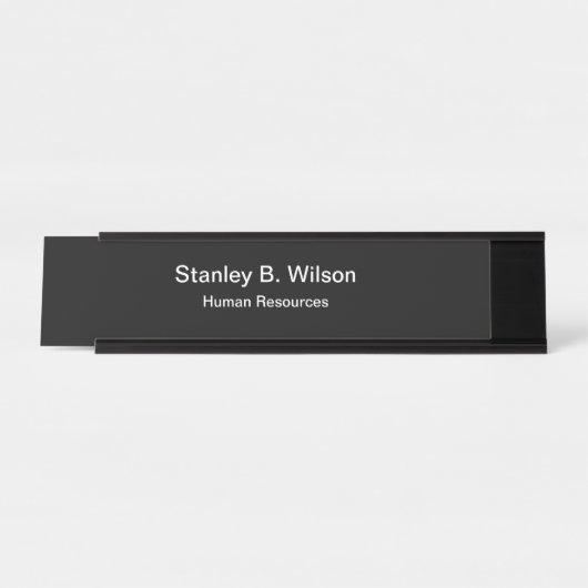 人的資源の職員 デスクネームプレート (正面)