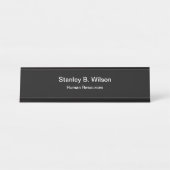 人的資源の職員 デスクネームプレート (正面)