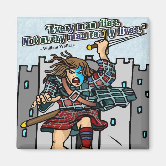人皆死ぬ。すべての人が本当に生きているわけではない マグネット (正面)