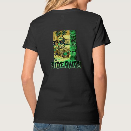 人目につかないティー(女性) Tシャツ (裏面)