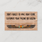 人目を引くエジプトのパピルスの名刺 名刺 (裏面)