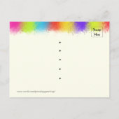 人目を引く懇親会、パーティー、またはイベント日付を保存 案内ポストカード (裏面)