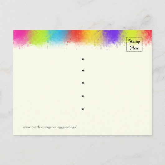 人目を引く懇親会、パーティー、またはイベント日付を保存 案内ポストカード (裏面)