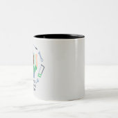 人目を引く技術者デザイン ツートーンマグカップ (中央)