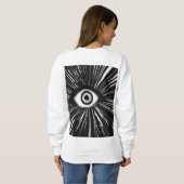 人目を引く抑制 スウェットシャツ (裏面フル)