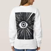 人目を引く抑制 スウェットシャツ (裏面)