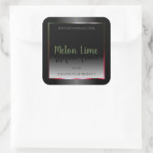 人目を引く白黒製品の包装ラベル スクエアシール (バッグ)