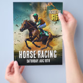 人目を引く競馬フライヤー チラシ (手)