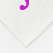 人目を引く芸術的なラインパターン蝶 + 名前 フリースブランケット (角)