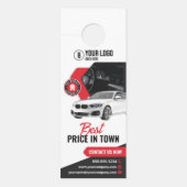 人目を引く車のディーラー車のレンタル車の採用 ドアノブサイン (正面)