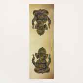 人目を引く金属の地上のインドゾウGanesh ヨガマット (裏面)