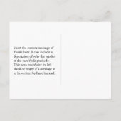 人目を引く「ありがとう！」 ポストカード (裏面)