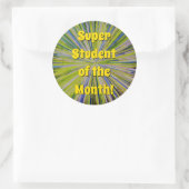 人目を引く「すごい月の学生!」 ラウンドシール (バッグ)