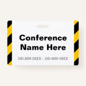 人目を引く「イベント管理者」バッジ バッジ (裏面)