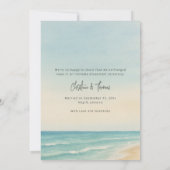 人目を忍んで海辺で結婚式を挙げる 案内状 (裏面)