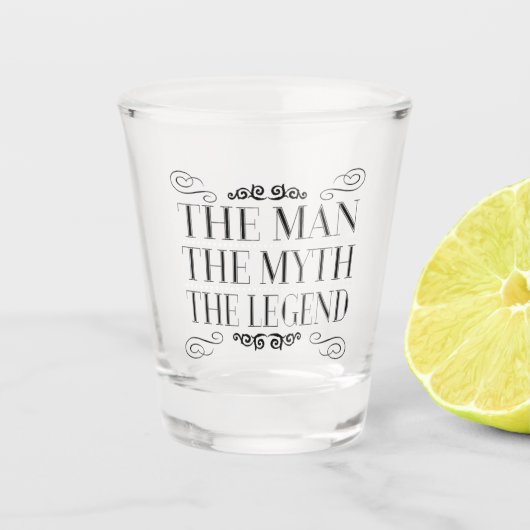 人神話伝説のパーティの記念品の小グラス ショットグラス (正面)