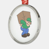 人移動 メタルオーナメント (左)