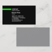 人種の壁-緑 名刺 (正面/裏面)