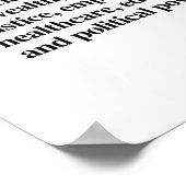 人種主義の体系的定義 ポスター (角)